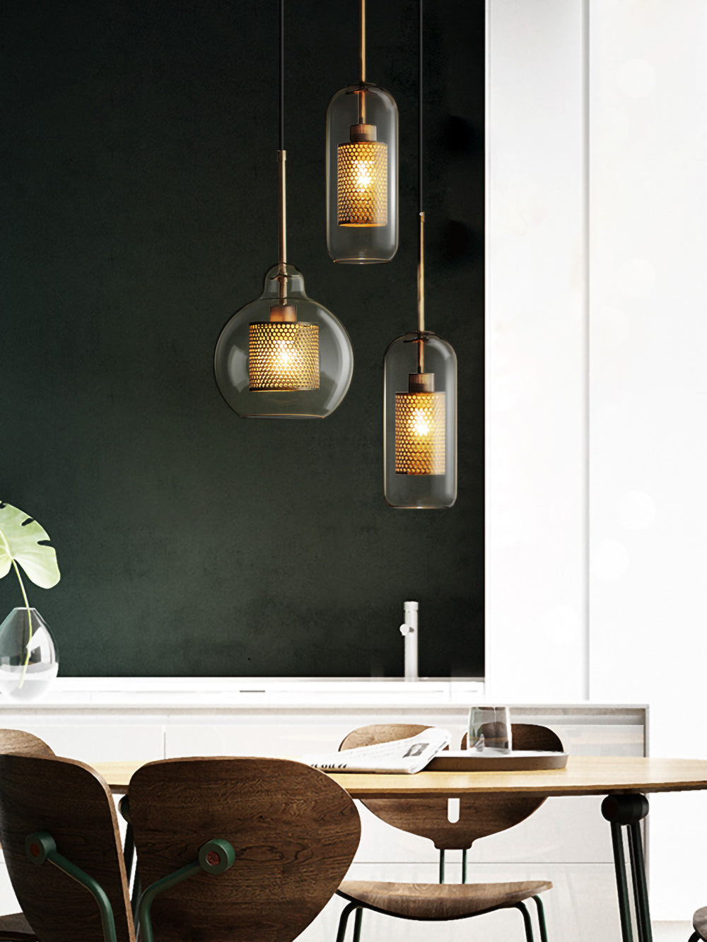 Chiswick Glas Pendelleuchte – Elegante Hängelampe für Stilvolles Licht