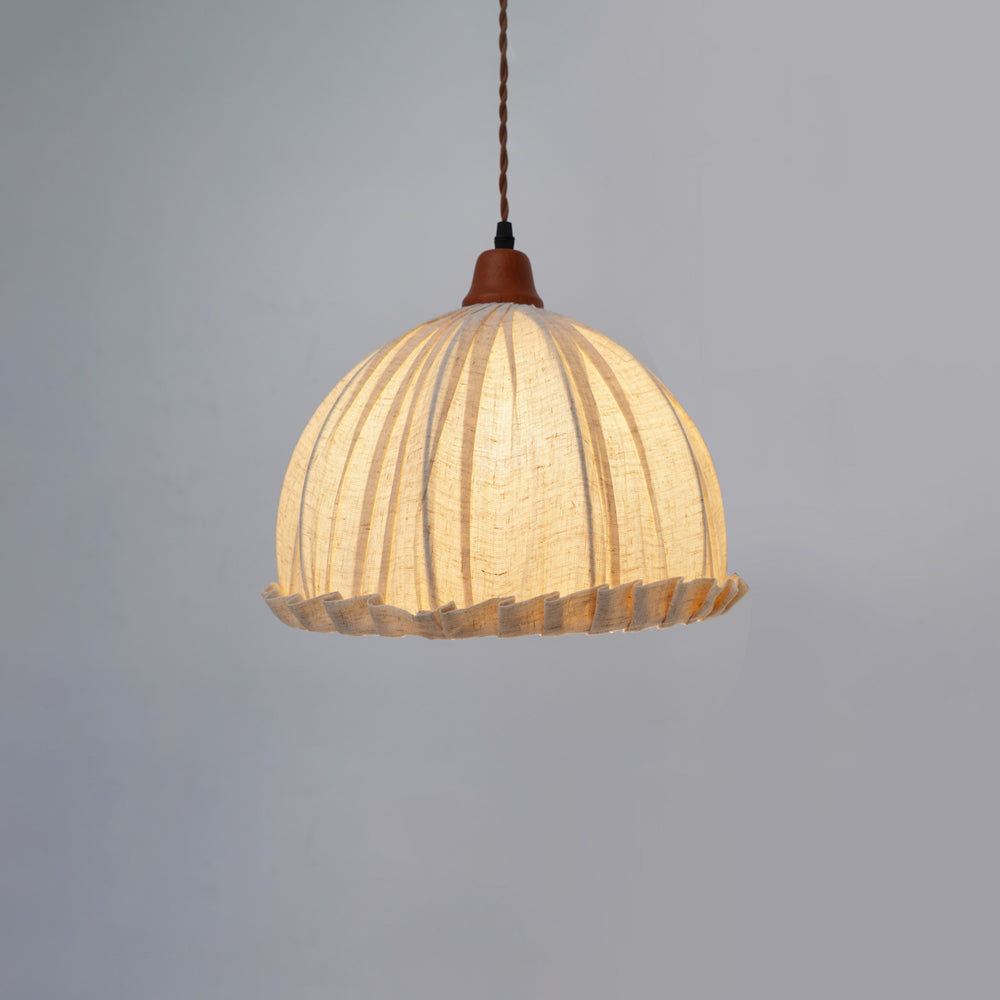 Dippa Pendelleuchte aus Holz und Stoff – Elegantes Design für Stilvolle Räume 0