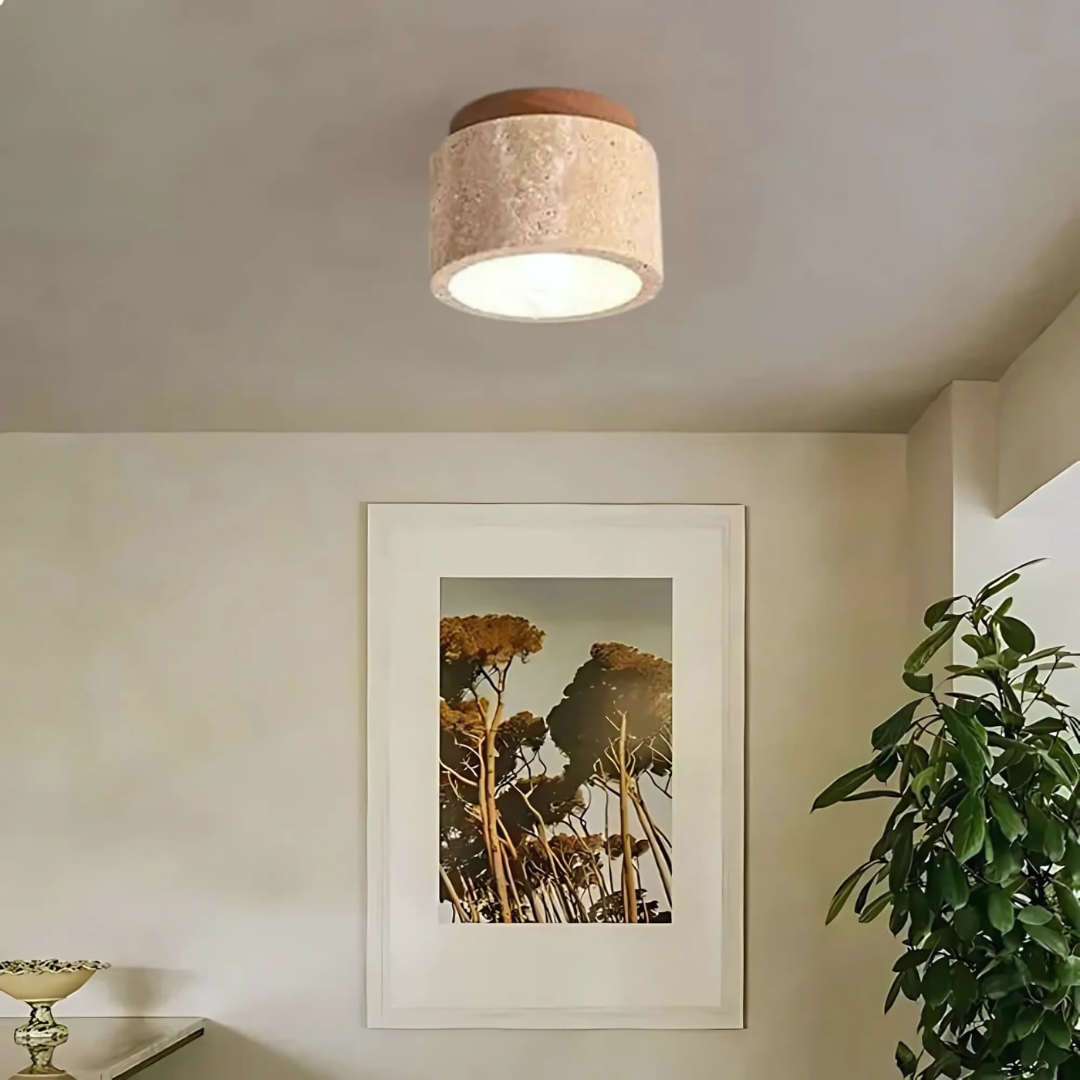 Deko Deckenlampe Travertin Holz – Elegante Atmosphäre für Ihr Zuhause 0