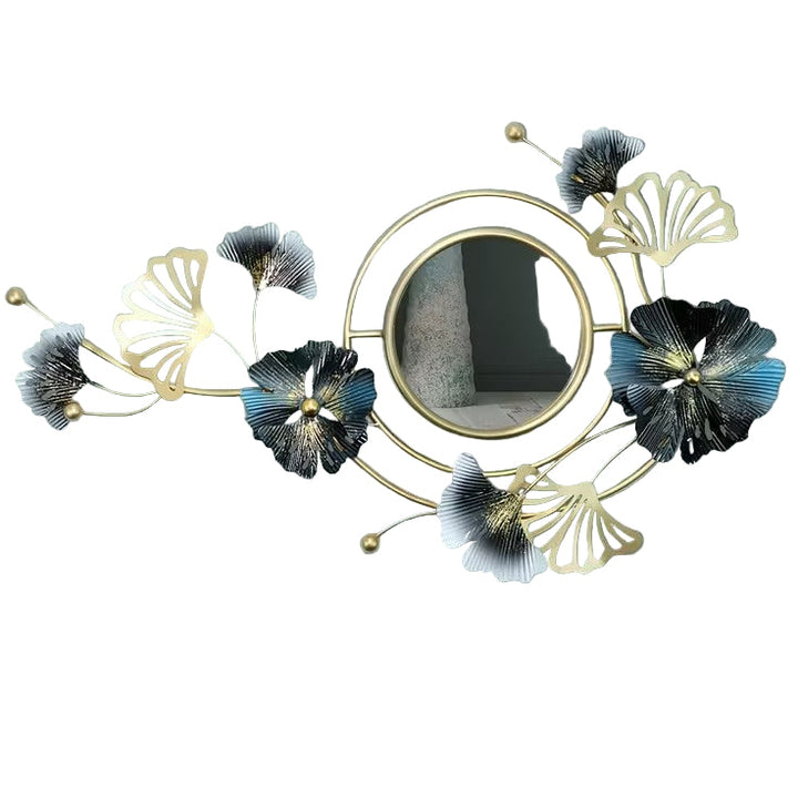 Dekorativer Wandspiegel mit Blumenrahmen