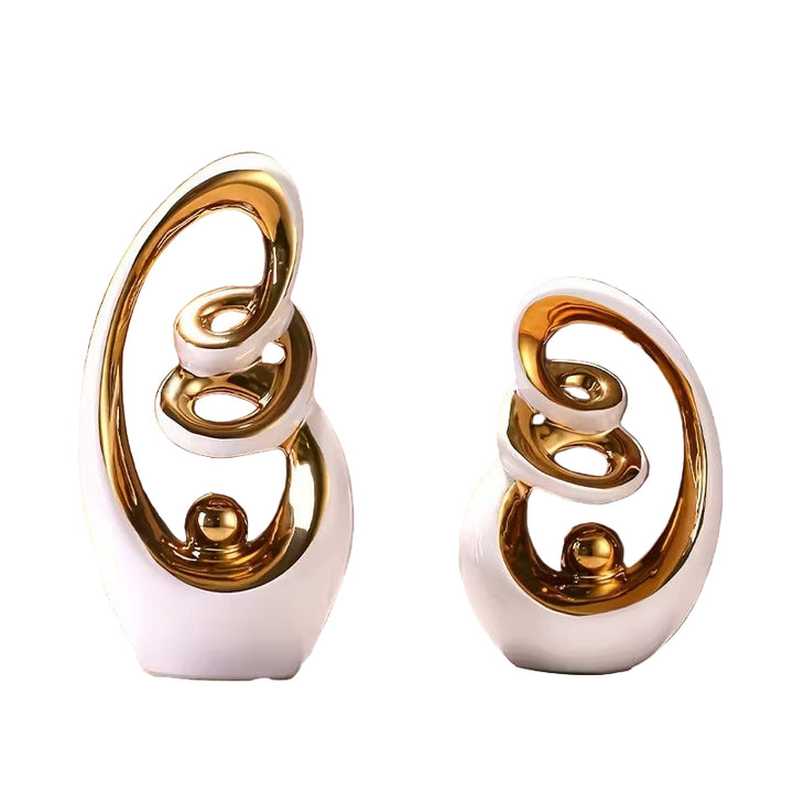 Dekoratives Spiralvasen-Set