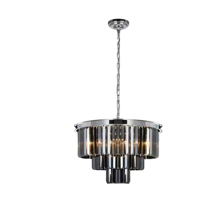 Dreistufiger Trommel-Kronleuchter