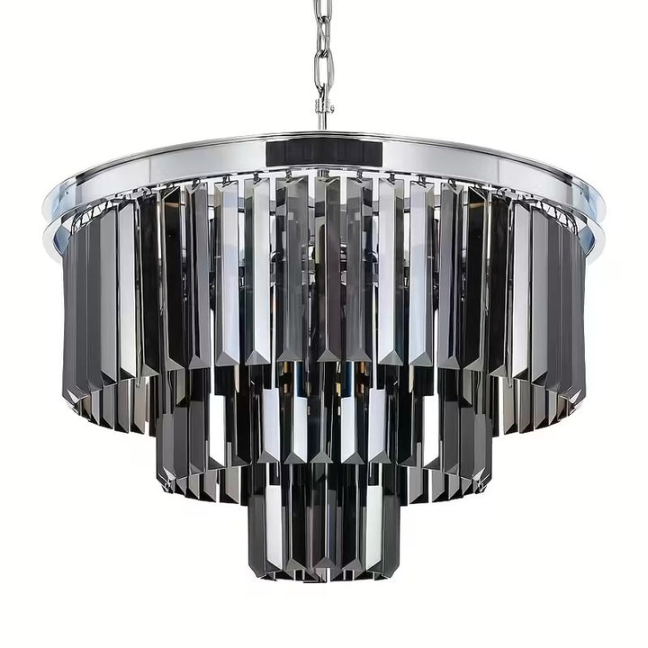 Dreistufiger Trommel-Kronleuchter