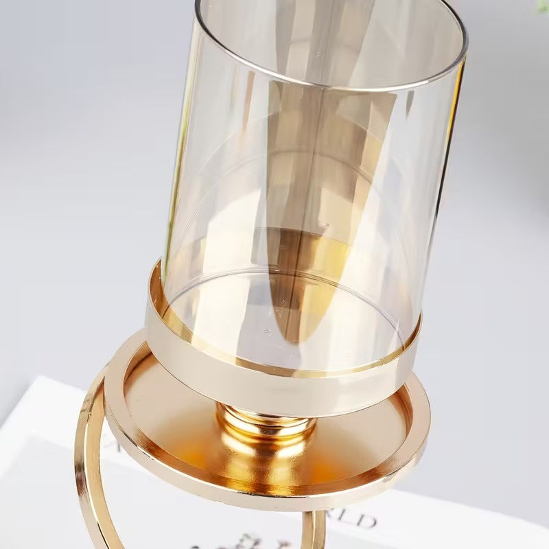 Zylindrischer Kerzenhalter mit Ringständer