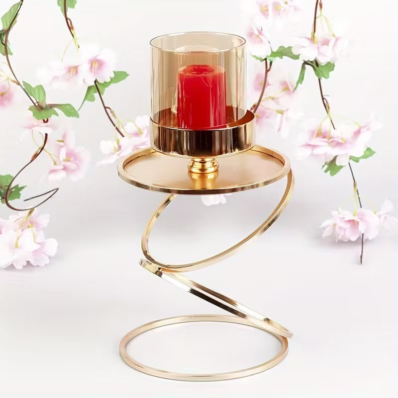 Zylindrischer Kerzenhalter mit Ringständer